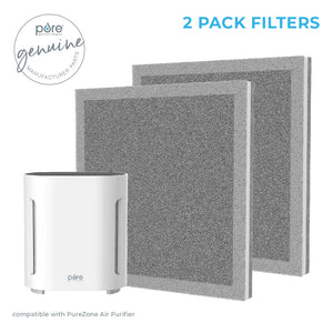 PureZone™ True HEPA Air Purifier (PEAIRPLG) - 2-Pack Replacement Filters | Pure Enrichment® Official Site