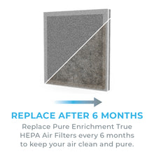 Load image into Gallery viewer, PureZone™ True HEPA Air Purifier (PEAIRPLG) - 2-Pack Replacement Filters - Replace Pure Enrichment True HEPA Air Filters Every 6 Months To Keep Your Air Clean And Pure.