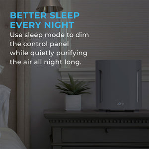 PureZone™ True HEPA Air Purifier - Graphite. Better Sleep Every Night