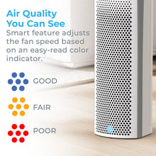 Load image into Gallery viewer, PureZone™ Elite 4-in-1 True HEPA Air Purifier &amp; Replacement Filter Bundle | Air Quality You Can See