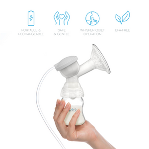 PureBaby® Double Electric Breast Pump | Portable & Rechargeable, Safe & Gentle, Whisper Quiet Operation, And BPA-Free