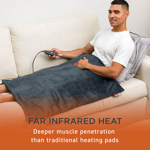 Electric Heated Pad 27in x 35in Fast Heating Pad for Back Pain, Heat T