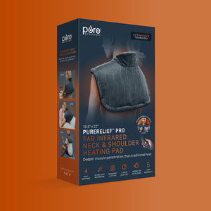 PureRelief™ Pro Far Infrared Neck & Shoulder Heating Pad | Pure Enrichment®
