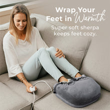 Load image into Gallery viewer, Pure Enrichment® PureRelief™ Deluxe Foot Warmer. Super soft sherpa keeps feet cozy.