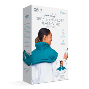 PureRelief® Neck & Shoulder Heating Pad - Turquoise Blue
