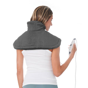 PureRelief® Neck & Shoulder Heating Pad - Charcoal Gary