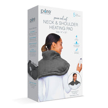 Load image into Gallery viewer, PureRelief® Neck &amp; Shoulder Heating Pad - Charcoal Gary