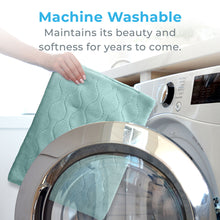 Load image into Gallery viewer, Pure Enrichment PureRelief Plush Designer Heating Pad (Aqua Stone) | Machine Washable - Maintains Its Beauty And Softness For Years To Come