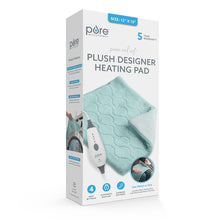 Load image into Gallery viewer, Pure Enrichment PureRelief Plush Designer Heating Pad (Aqua Stone) | Product Packaging