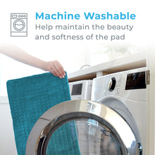 Load image into Gallery viewer, PureRelief® XL Electric Heating Pad - Turquoise Blue | Machine Washable - Help Maintain The Beauty And Softness Of The Pad