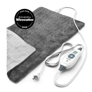 PureRelief® XL – King Size Heating Pad - Charcoal Gray