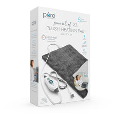Load image into Gallery viewer, PureRelief® XL – King Size Heating Pad - Charcoal Gray | Packaging