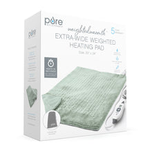 Load image into Gallery viewer, WeightedWarmth™ Extra-Wide Weighted Heating Pad | Packaging