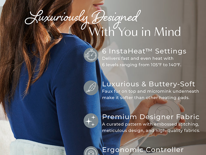 PureRadiance™ Lumbar & Abdominal Luxury Heating Pad | Pure Enrichment®