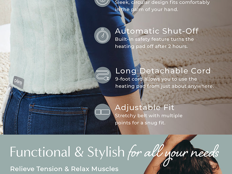 PureRadiance™ Lumbar & Abdominal Luxury Heating Pad | Pure Enrichment®