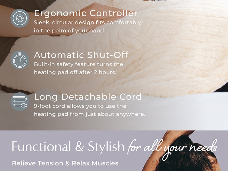 PureRadiance™ Ultra-Wide Luxury Heating Pad | Pure Enrichment®