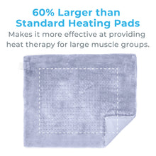 Load image into Gallery viewer, PureRelief® XXL Ultra-Wide Microplush Heating Pad | Periwinkle Powder | 60% Larger Than Standard Heating Pads - Makes It More Effective At Providing Heat Therapy For Large Muscle Groups