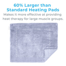 Load image into Gallery viewer, PureRelief® XXL Ultra-Wide Microplush Heating Pad - Periwinkle Powder | 60% Larger Than Standard Heating Pads - Makes It More Effective At Providing Heat Therapy For Large Muscle Groups