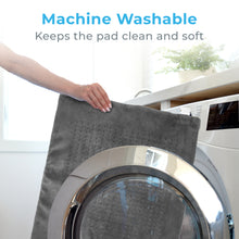 Load image into Gallery viewer, PureRelief® XXL Ultra-Wide Microplush Heating Pad - Gray | Machine Washable - Keeps The Pad Clean And Soft