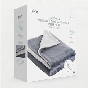 WeightedWarmth™ Weighted Throw Blanket with Heat | Pure Enrichment®