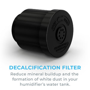 HUME™ XL & Pro Ultrasonic Cool Mist (PEHUMEXL & PEHUMPRO) - Humidifier Decalcification Cartridge Filter - Decalcification Filter - Reduce Mineral Buildup And The Formation Of White Dust In Your Humidifier’s Water Tank