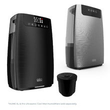 Load image into Gallery viewer, HUME™ XL &amp; Pro Ultrasonic Cool Mist (PEHUMEXL &amp; PEHUMPRO) - Humidifier Decalcification Cartridge Filter - Filter with Humidifiers Image. HUME XL &amp; Pro Ultrasonic Cool Mist Humidifiers sold separately. 