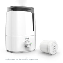 Load image into Gallery viewer, HUME™ Ultrasonic Cool Mist Humidifier (PEHUME) - Humidifier Decalcification Cartridge Filter - Filter with Humidifier Image. HUME Ultrasonic Cool Mist Humidifier sold separately. 