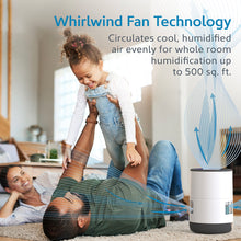 Load image into Gallery viewer, MistAire™ Eva 4-Speed Evaporative Humidifier | Whirlwind Fan Technology - Circulates Cool, Humidified Air Evenly For Whole Room Humidification Up To 500 Sq. Ft
