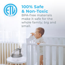 Load image into Gallery viewer, MistAire™ Silver Ultrasonic Cool Mist Humidifier | Pure Enrichment®
