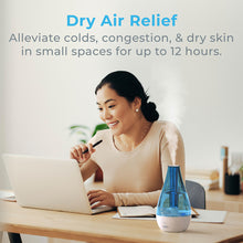 Load image into Gallery viewer, Pure Enrichment® MistAire™ Studio Ultrasonic Cool Mist Humidifier Provides Dry Air Relief. Alleviates colds, congestion, &amp; dry skin in small spaces for up to 12 hours.