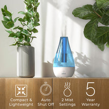 Load image into Gallery viewer, Pure Enrichment® MistAire™ Studio Ultrasonic Cool Mist Humidifier Is compact &amp; lightweight, has an auto shut off and 2 mist settings.