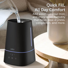 Load image into Gallery viewer, HUME™ Max Top Fill Humidifier - Black | Quick Fill, All Day Comfort - Add Water, Set Your Mist, And Enjoy Quiet Humidity That Helps Ease Dryness, Congestion, And More