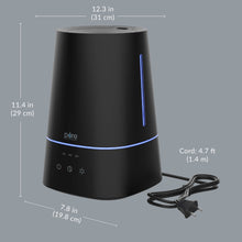 Load image into Gallery viewer, HUME™ Max Top Fill Humidifier - Black | Product Dimensions