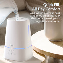 Load image into Gallery viewer, HUME™ Max Top Fill Humidifier - White | Quick Fill, All Day Comfort - Add Water, Set Your Mist, And Enjoy Quiet Humidity That Helps Ease Dryness, Congestion, And More