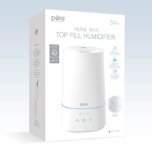 Load image into Gallery viewer, HUME™ Max Top Fill Humidifier - White | Product Packaging