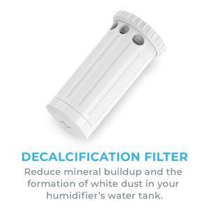 HUME™ Sense Humidifier (PEHUTRB-W) - Humidifier Decalcification Cartridge Filter - Decalcification Filter - Reduce Mineral Buildup And The Formation Of White Dust In Your Humidifier’s Water Tank