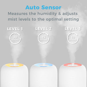 HUME™ Sense 2-Pack Bundle - 2 Humidifiers, 2 Filters, & 20 Scent Pads | Pure Enrichment®
