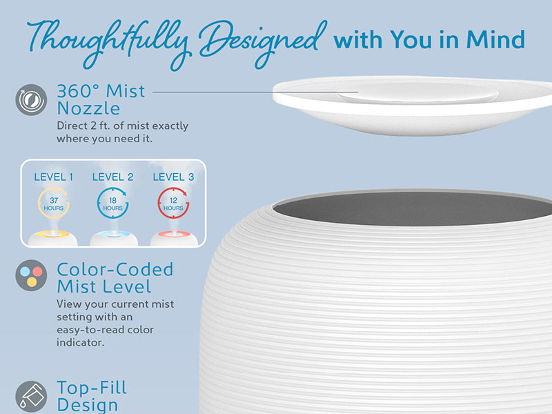 HUME™ Sense Top Fill Humidifier | Pure Enrichment® Official Site