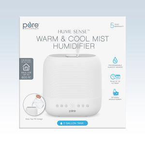HUME™ Sense Warm & Cool Mist Top Fill Humidifier - Packaging
