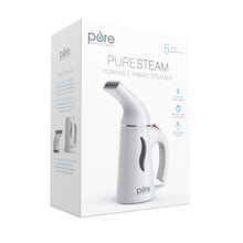 Load image into Gallery viewer, PureSteam™ Portable Fabric Steamer - White | Packaging