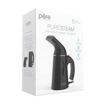 Load image into Gallery viewer, PureSteam™ Portable Fabric Steamer - Black | Packaging