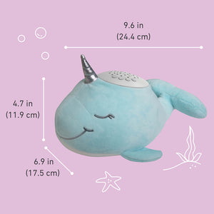 PureBaby® Sound Sleepers Sound Machine and Star Projector - Narwhal | Pure Enrichment®