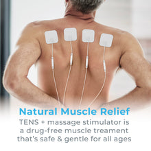 Load image into Gallery viewer, Pure Enrichment® PurePulse™ TENS Electronic Pulse Stimulator provides natural muscle relief. It&#39;s a drug-free muscle treatment  that’s safe &amp; gentle for all ages.