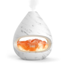 Load image into Gallery viewer, PureGlow™ Crystal Himalayan Salt Rock Lamp &amp; Essential Oil Diffuser - Marble