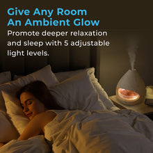 Load image into Gallery viewer, PureGlow™ Crystal Himalayan Salt Rock Lamp &amp; Essential Oil Diffuser - Marble | Give Any Room An Ambient Glow - Promote Deeper Relaxation And Sleep With 5 Adjustable Light Levels