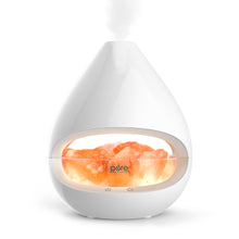 Load image into Gallery viewer, PureGlow™ Crystal Himalayan Salt Rock Lamp &amp; Essential Oil Diffuser - White