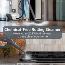 Load image into Gallery viewer, PureClean™ XL Rolling Steam Cleaner - Chemical-Free Steam Cleaner | Heats Up To 208°F in 8 Minutes To Deep Clean Your Home.