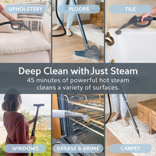 Load image into Gallery viewer, PureClean™ XL Rolling Steam Cleaner | Deep Clean With Just Steam - 45 Minutes Of Powerful Hot Steam Cleans A Variety Of Surfaces. Upholstery, Floors, Tile, Windows, Grease &amp; Grime, And Carpet