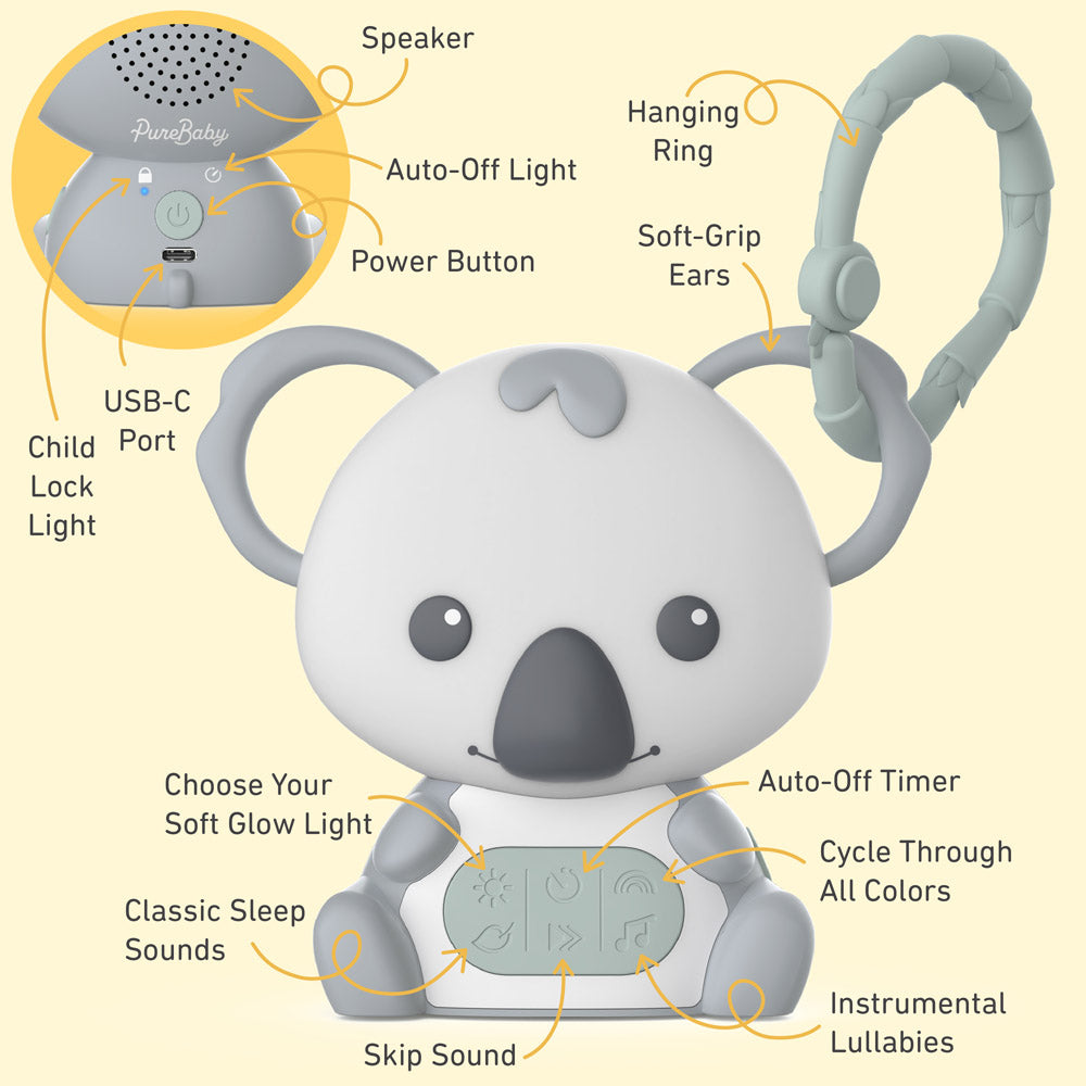 PureBaby® Hanging Koala Sound Machine | Pure Enrichment® Official Site
