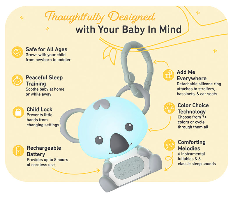 PureBaby® Hanging Koala Sound Machine | Pure Enrichment® Official Site